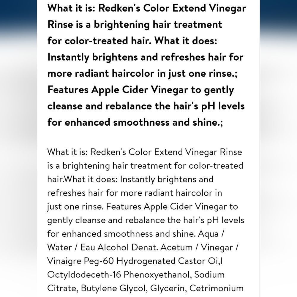 Redken Color‎ Extend Vinegar Rinse - Picture 4 of 4